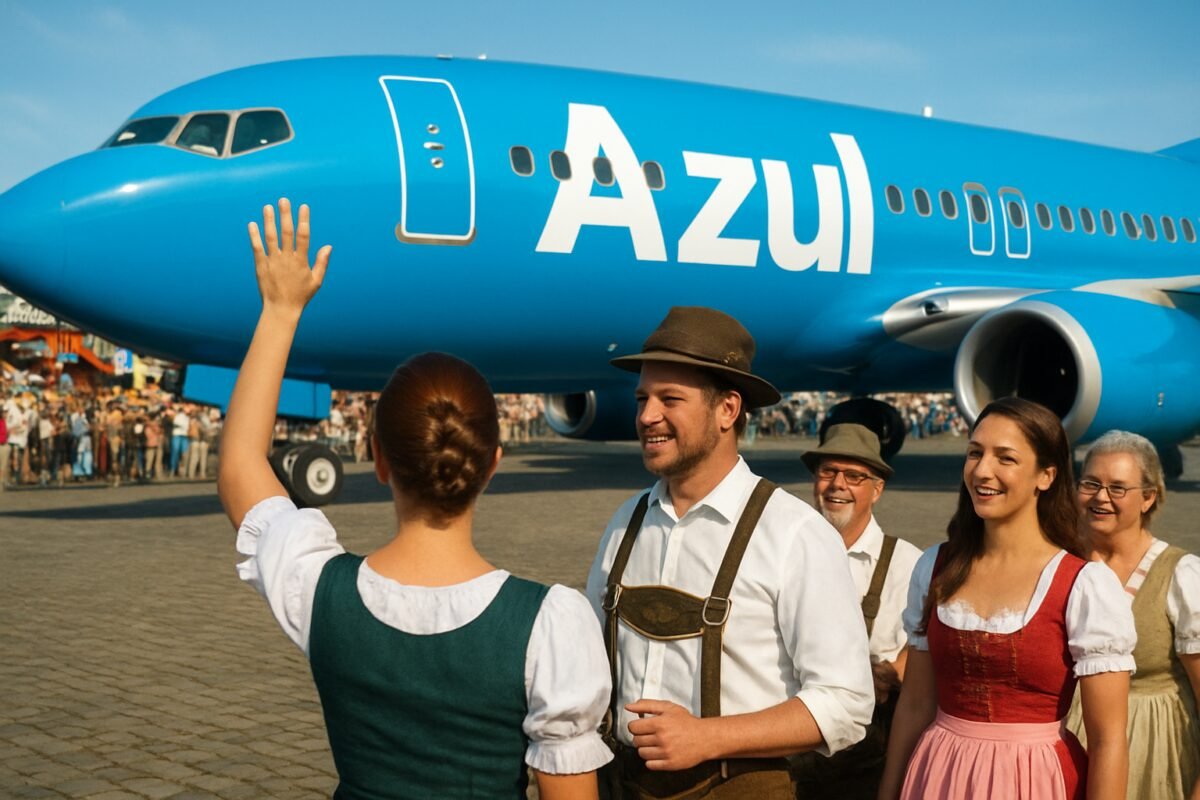 Azul estreia como patrocinadora e companhia aérea oficial da 41ª Oktoberfest Blumenau