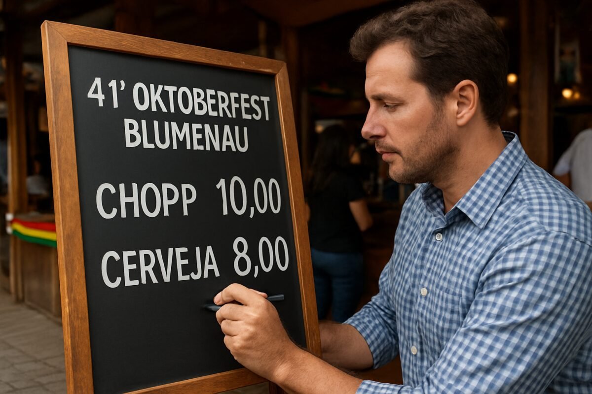 Definidos os valores das bebidas na 41ª Oktoberfest Blumenau