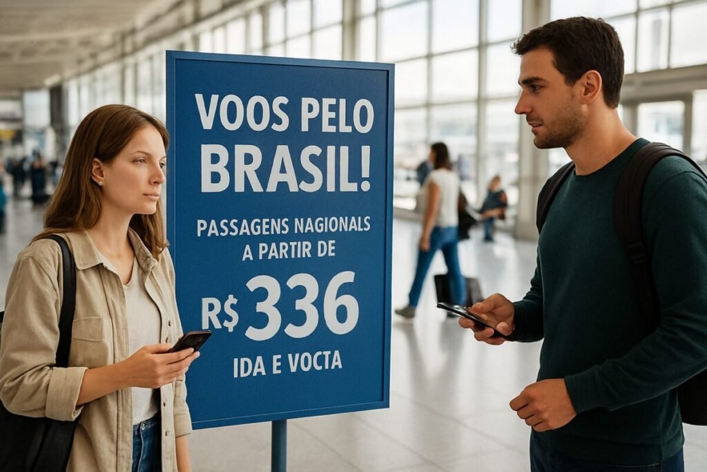 Voos pelo Brasil! Passagens nacionais a partir de R$ 336 ida e volta com Azul, Gol e Latam
